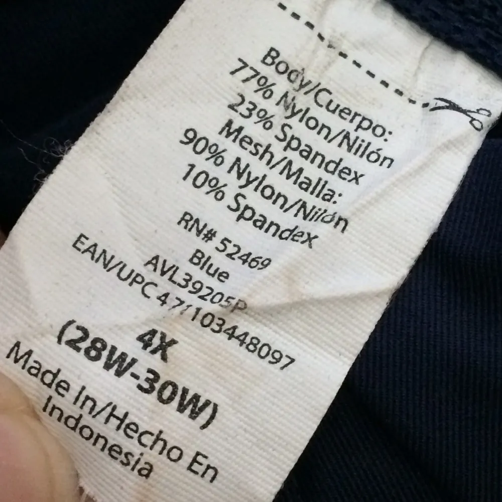 Avia Plus Size Navy Running Shorts - Image 5