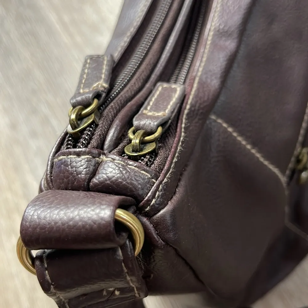 Leather Brown Shoulder Bag/Crossbody Purse - Image 10