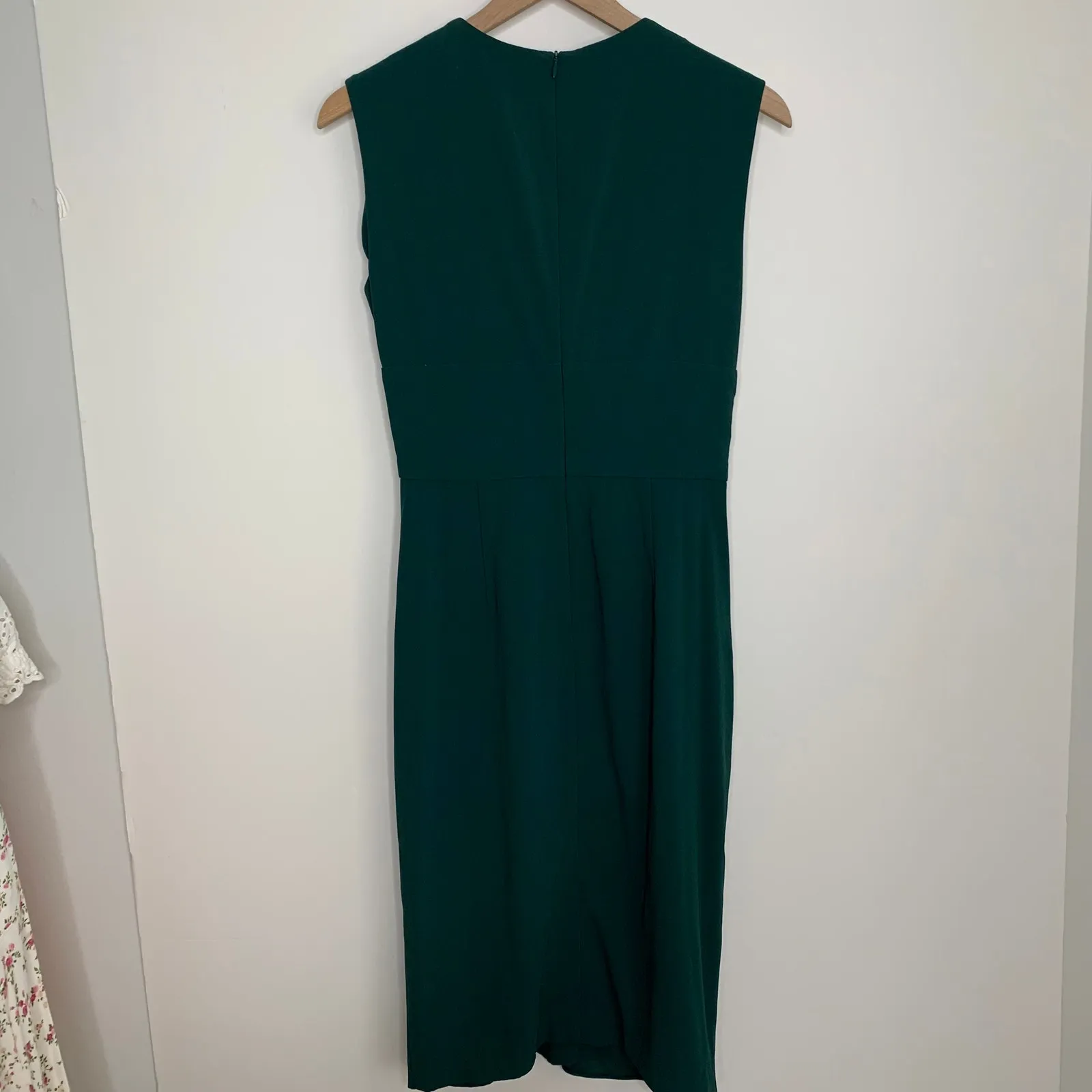 MM Lafleur The Taylor Dress Forest Green Womens Viridian Business Casual Size 6 - Image 4