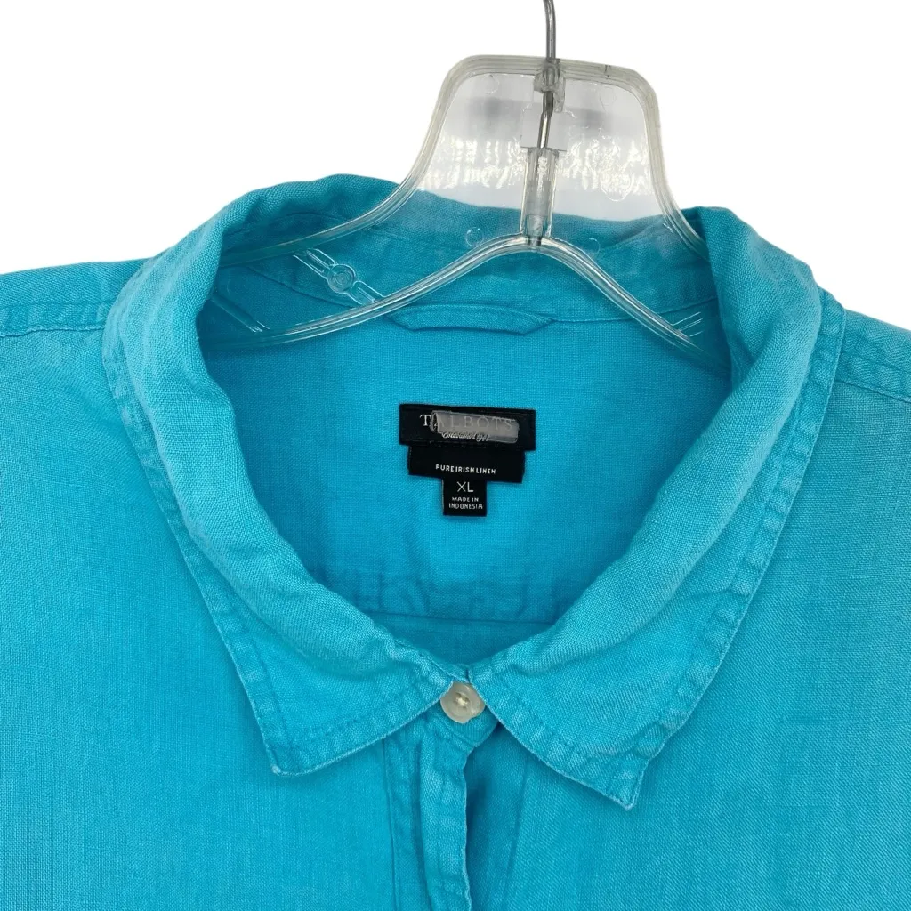 Talbots Pure Irish Linen Button Down Shirt XL - Image 2