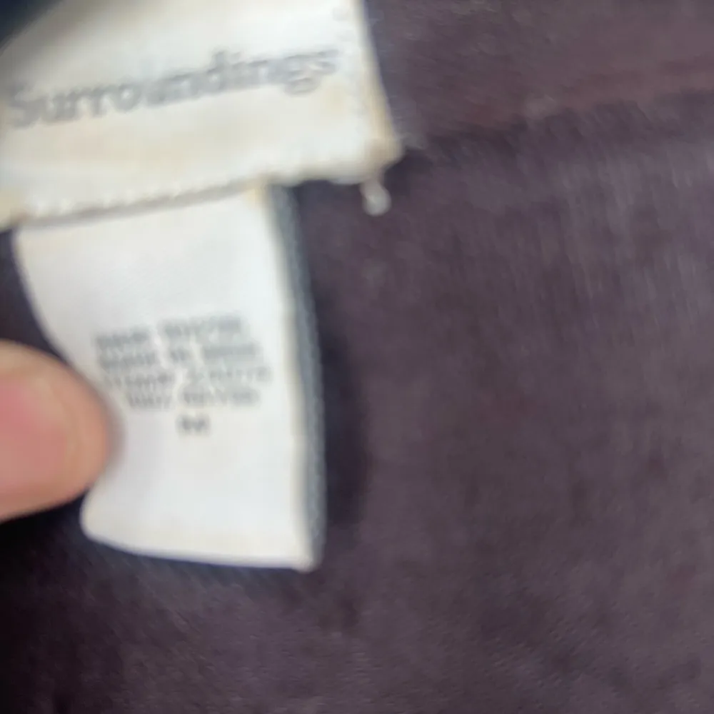 Soft Surroundings Brown With Embroidered Trim Open Cardigan SM - Image 9