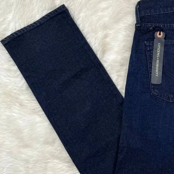 Citizens of Humanity The Ava Low Rise Straight Leg Dark Wash Denim Jeans Size 28 - Image 4