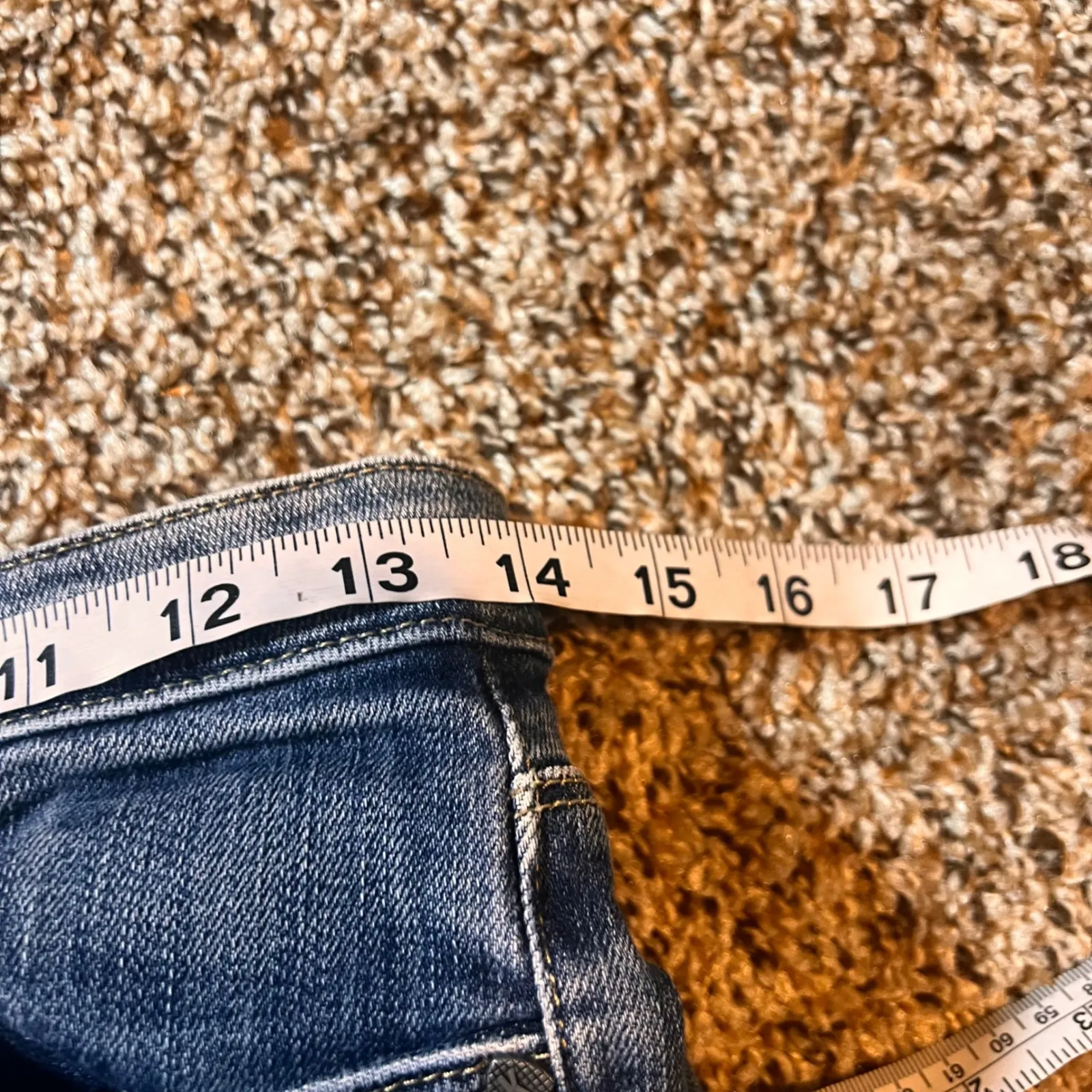 Kut From The Kloth Blue‎ Wash Denim Distressed Hem Skinny Jeans 00 - Image 3