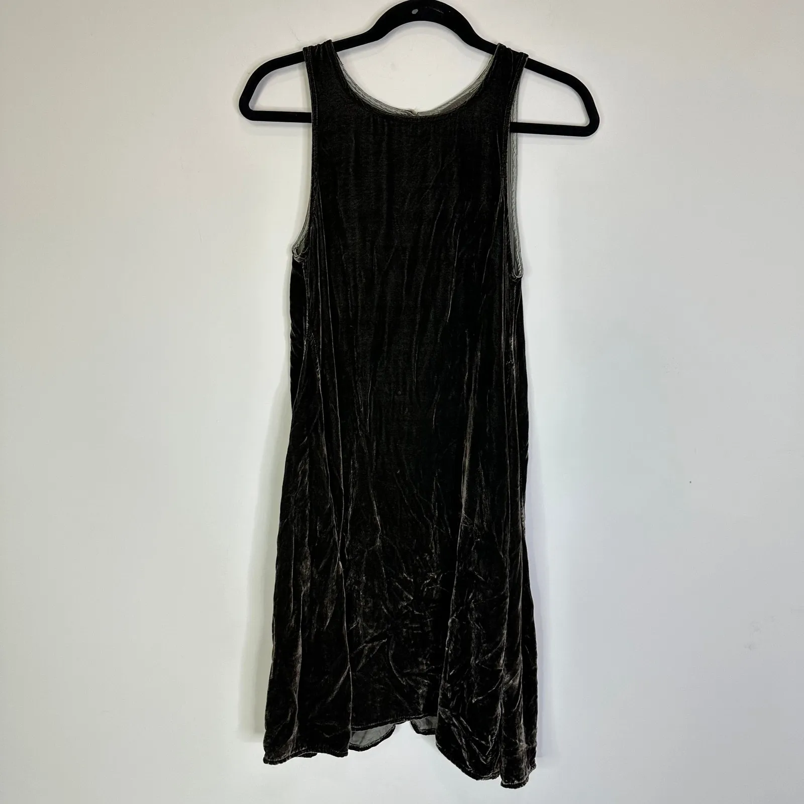 CP Shades Jacqui Velvet Dress Size XS Dark grayish green - Image 2