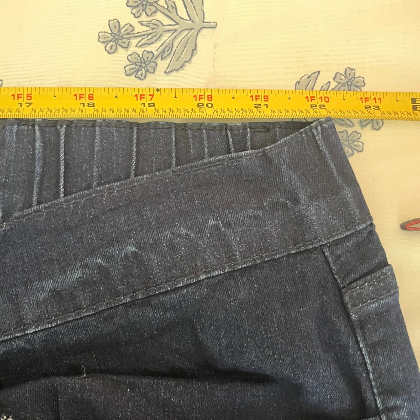 Bloomchic Straight Leg Trouser Jeans Polished Casual Women Plus Dark Blue 26 Size undefined - Image 7