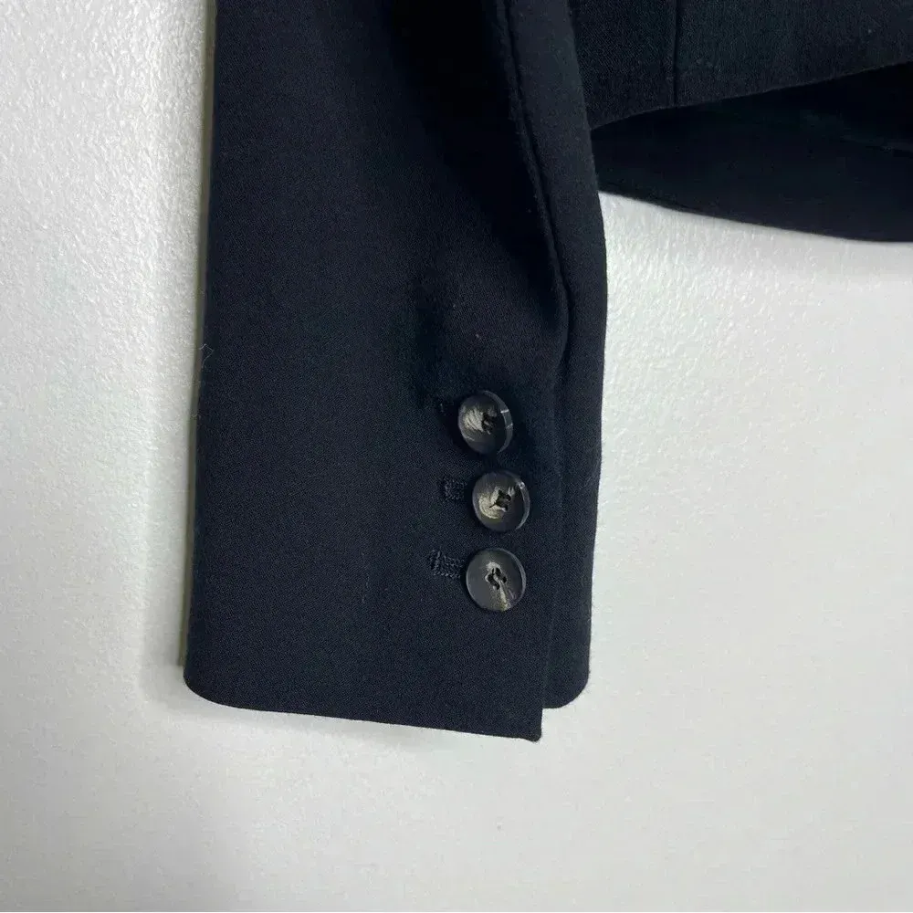 Helmut Lang  Black Cropped Blazer Jacket Size 6 - Image 4