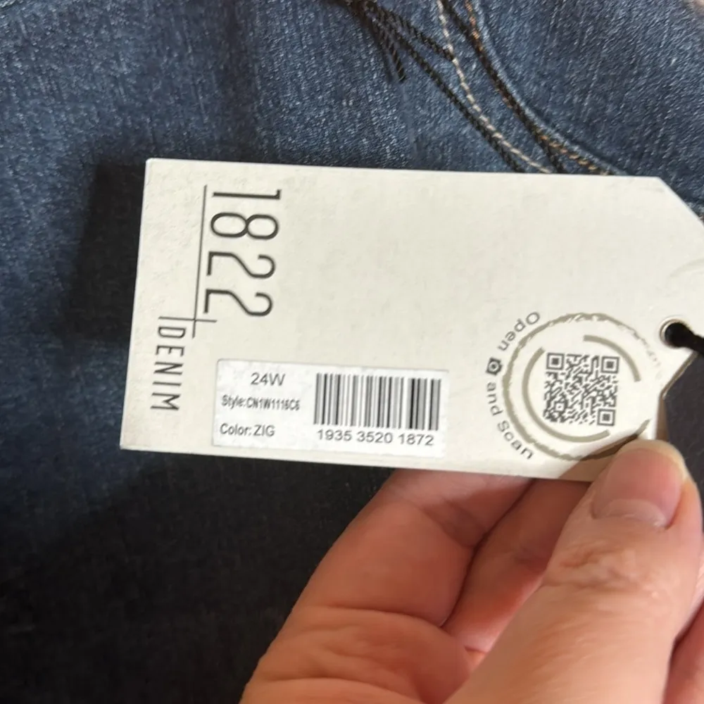 1822 Denim PLUS BUTTER ANKLE SKINNY IN ZIGGY Size 24W - Image 9