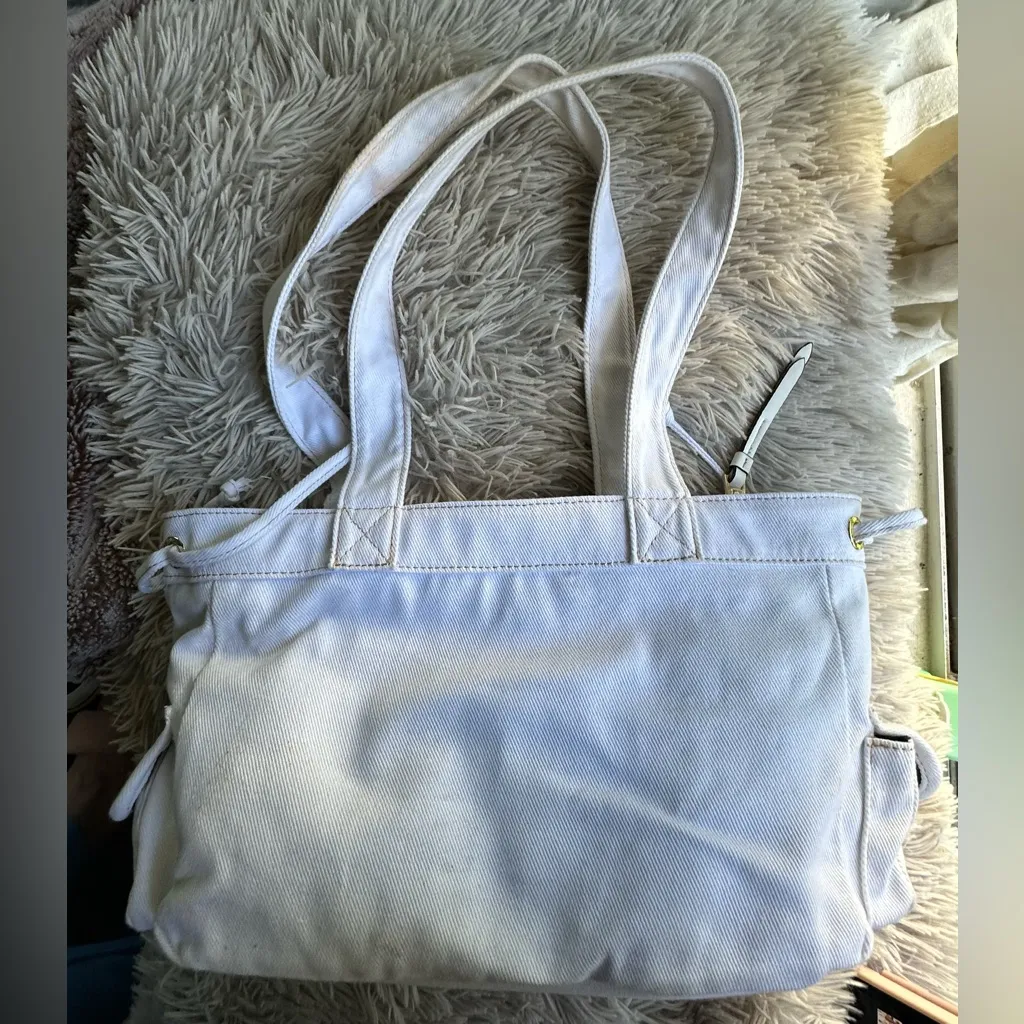 True Religion Multi-Pocket Denim Tote NWOT - Image 6