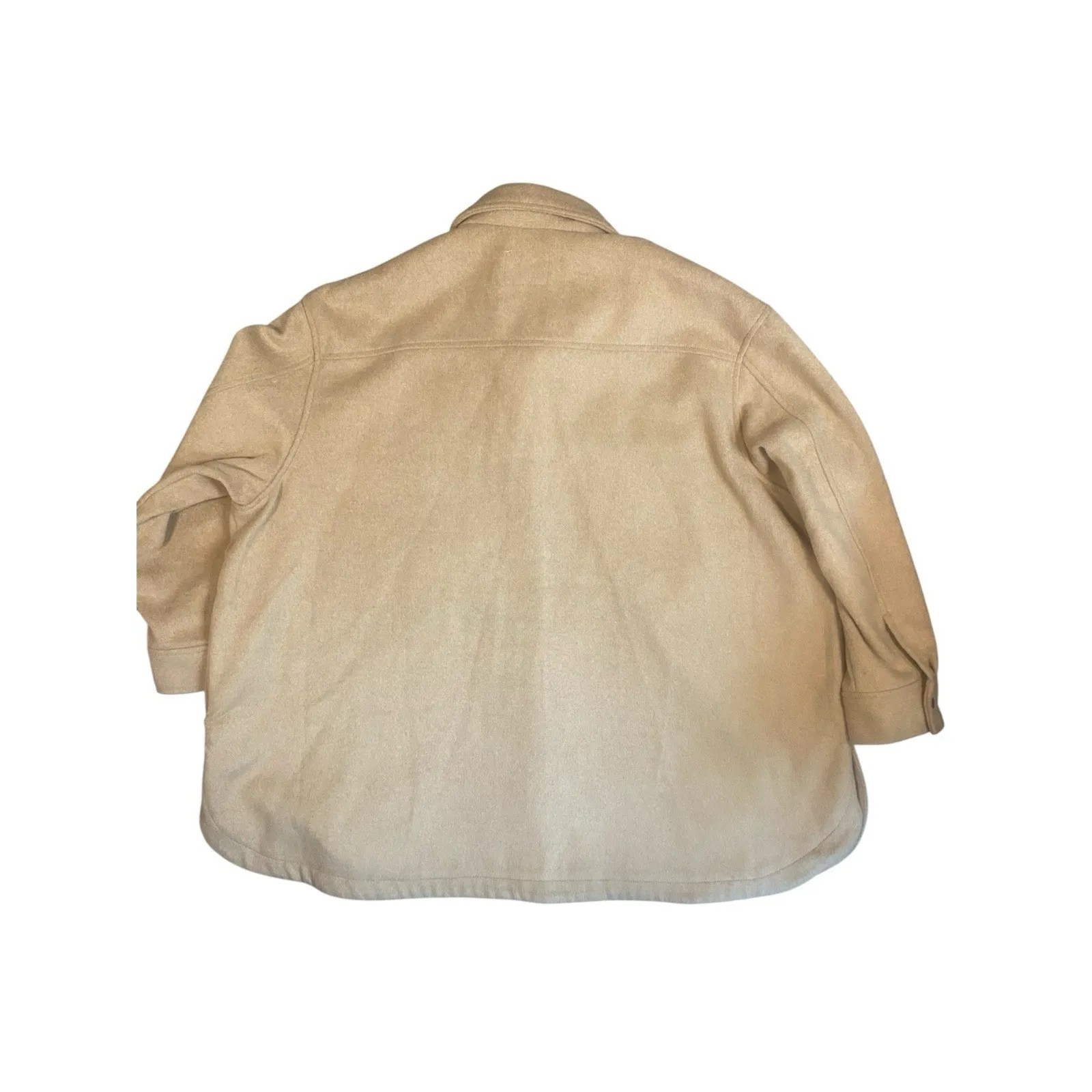 OLD NAVY‎ Women's 3X Short Car Coat Fall Jacket Camel Wool Blend - Image 2