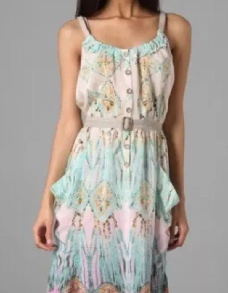 Nanette Lapore Silk Boho Dreamcatcher Maxi Dress Size 4 - Image 5