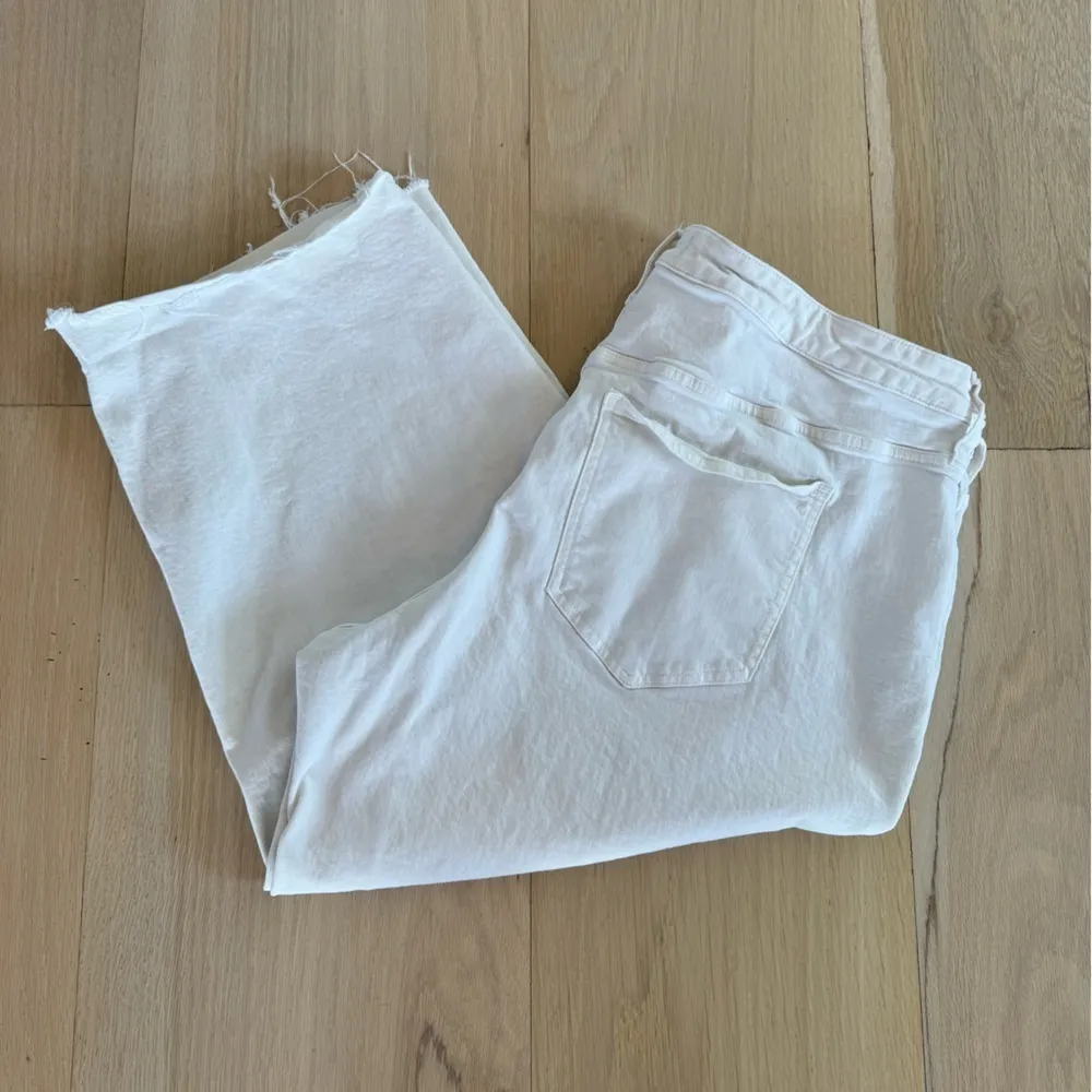 Madewell The Perfect Vintage Wide Leg Crop Jean White Jeans Size 20W - Image 4