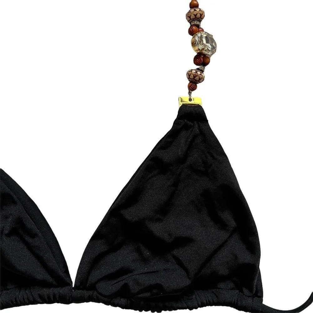 Beach Bunny Bronze Beaded Bikini Top - Image 2