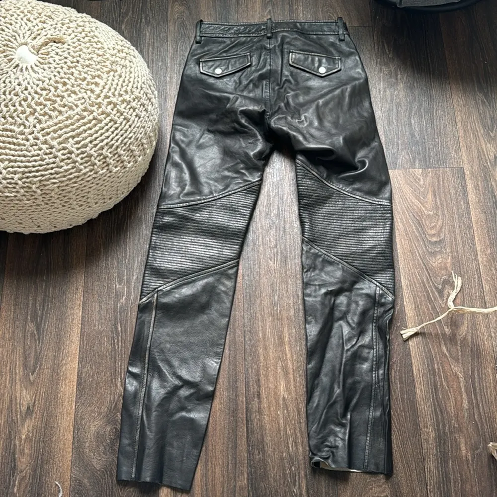 Esprit Leather Biker Pants - Image 4
