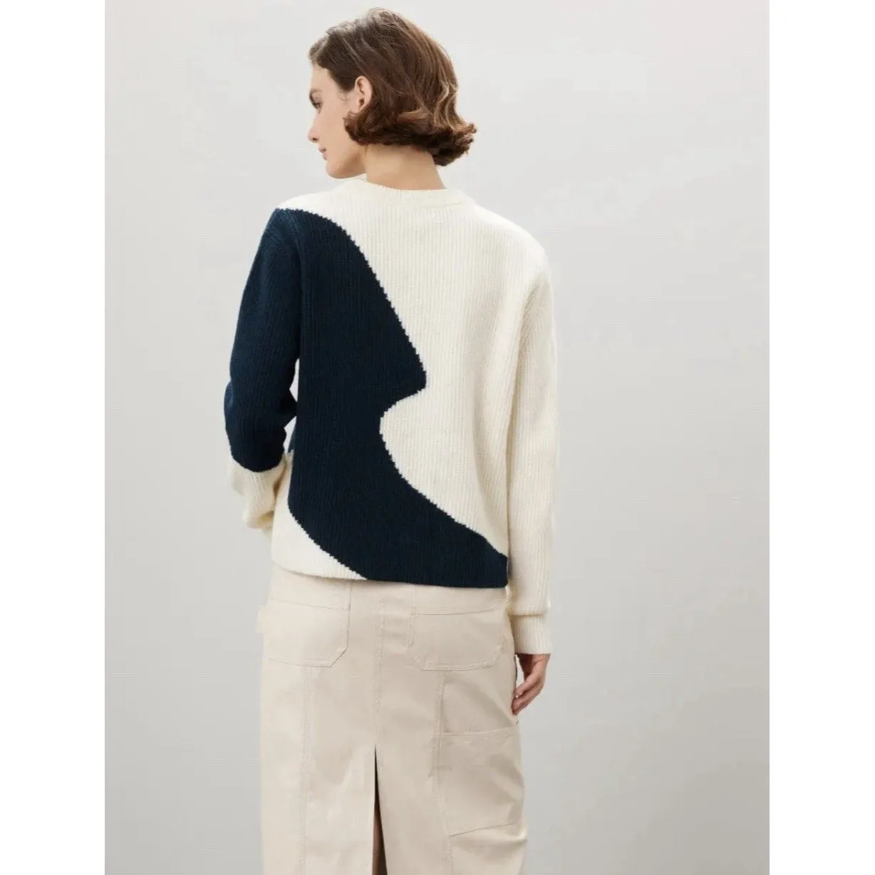 Derek Lam Color Block Knit Sweater Size Medium - Image 2