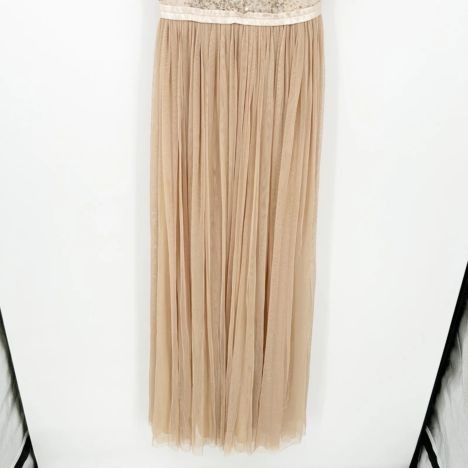 Anthropologie x BHLDN Wedding Bridesmaid Avery Sequin‎ Tulle Maxi Dress Size 2 - Image 5