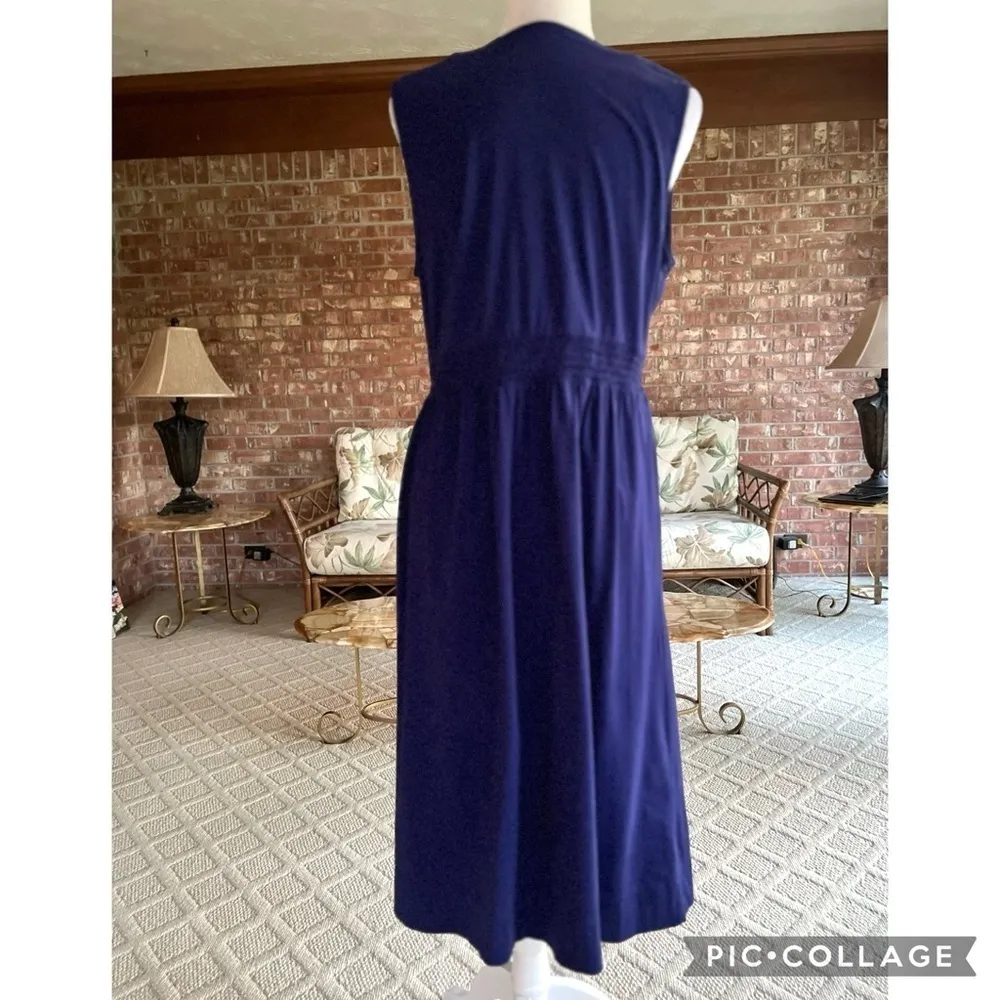 Charter Club Dress Beaded Knit Purple XL Sleeveless V-neck Cocktail Party Garden - Image 12