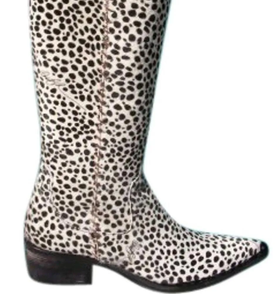 Donald Pliner Western Couture Boot New Chitta Hair Calf Leather New $950 NWT Black Size 5.5 - Image 7