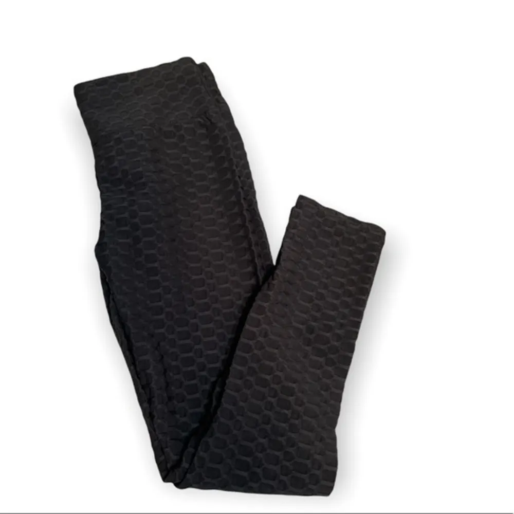 Women’s black high waisted ruched Butt lift yoga workout exercise legging Sz M Size M - Image 4