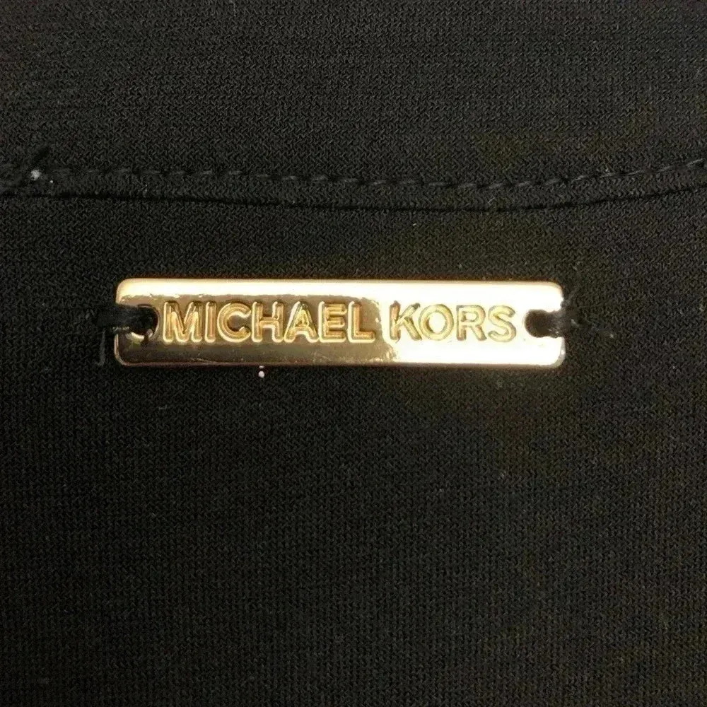 MICHAEL KORS Black Sleeveless Ruffle Trim Dress - Image 7