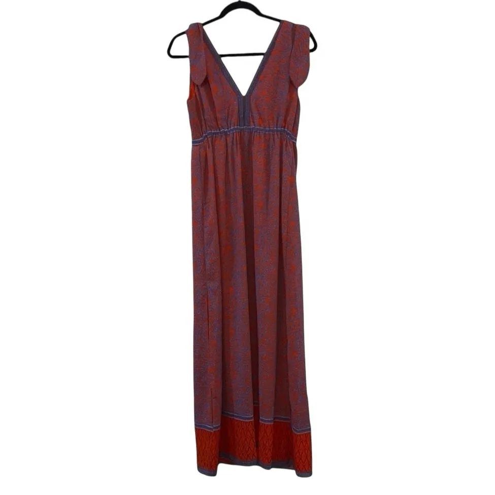 NWT Chelsea & Violet Maxi Dress Small Deep V Tie Strap Festival Cottagecore - Image 3