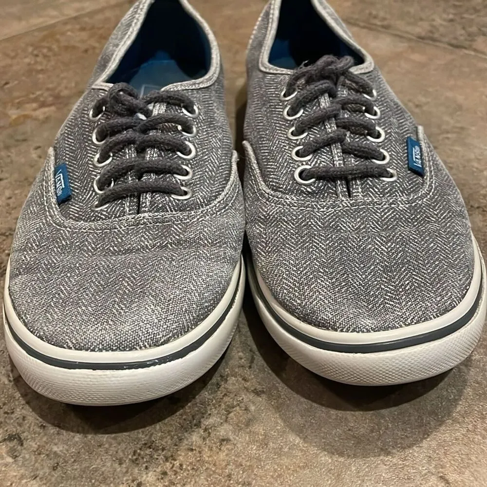 Vans Grey Pro Authentic Old Skool Skate Shoes Sneakers Unisex Size M5.5 W7 TB8C - Image 3
