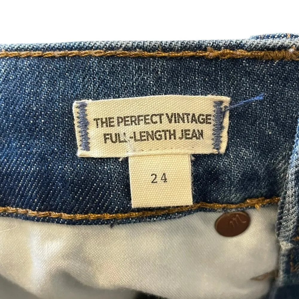 Madewell The Perfect Vintage Full-Length Jean in Sanderson Wash Mom Jean Size 24 - Image 13