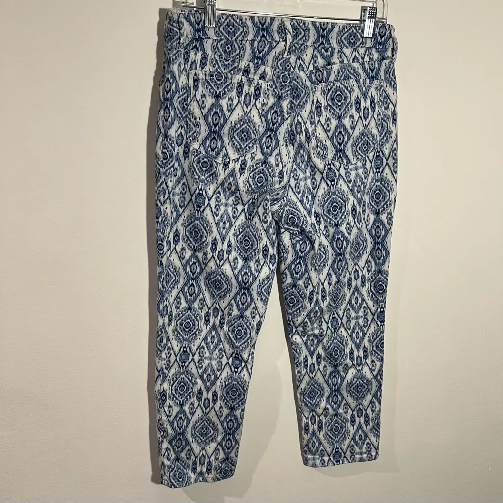 Chico's So Slimming‎ Diamond-Print Girlfriend Crops Size 8 Chico's Size 1 - Image 6