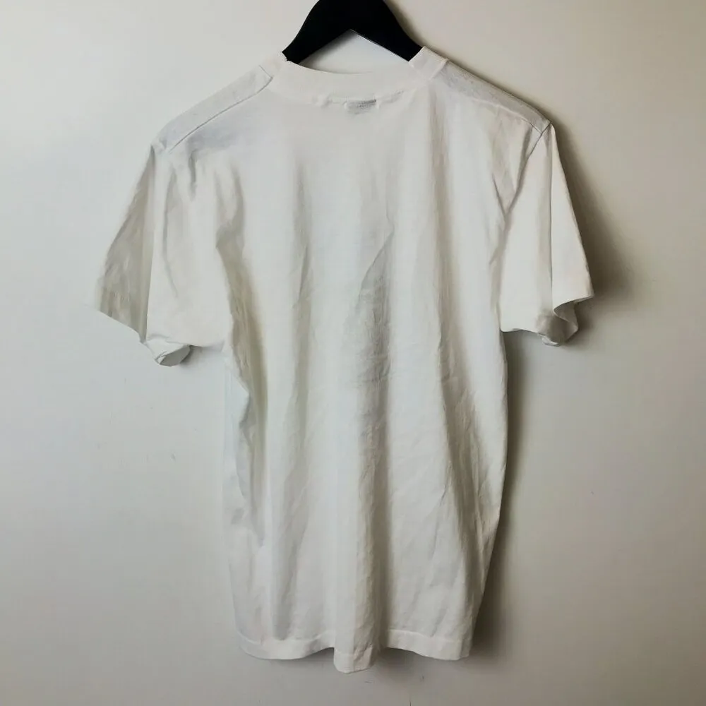 Vintage 90s Worden School 50th Anniversary T Shirt Large White Screen Stars Logo - Image 3