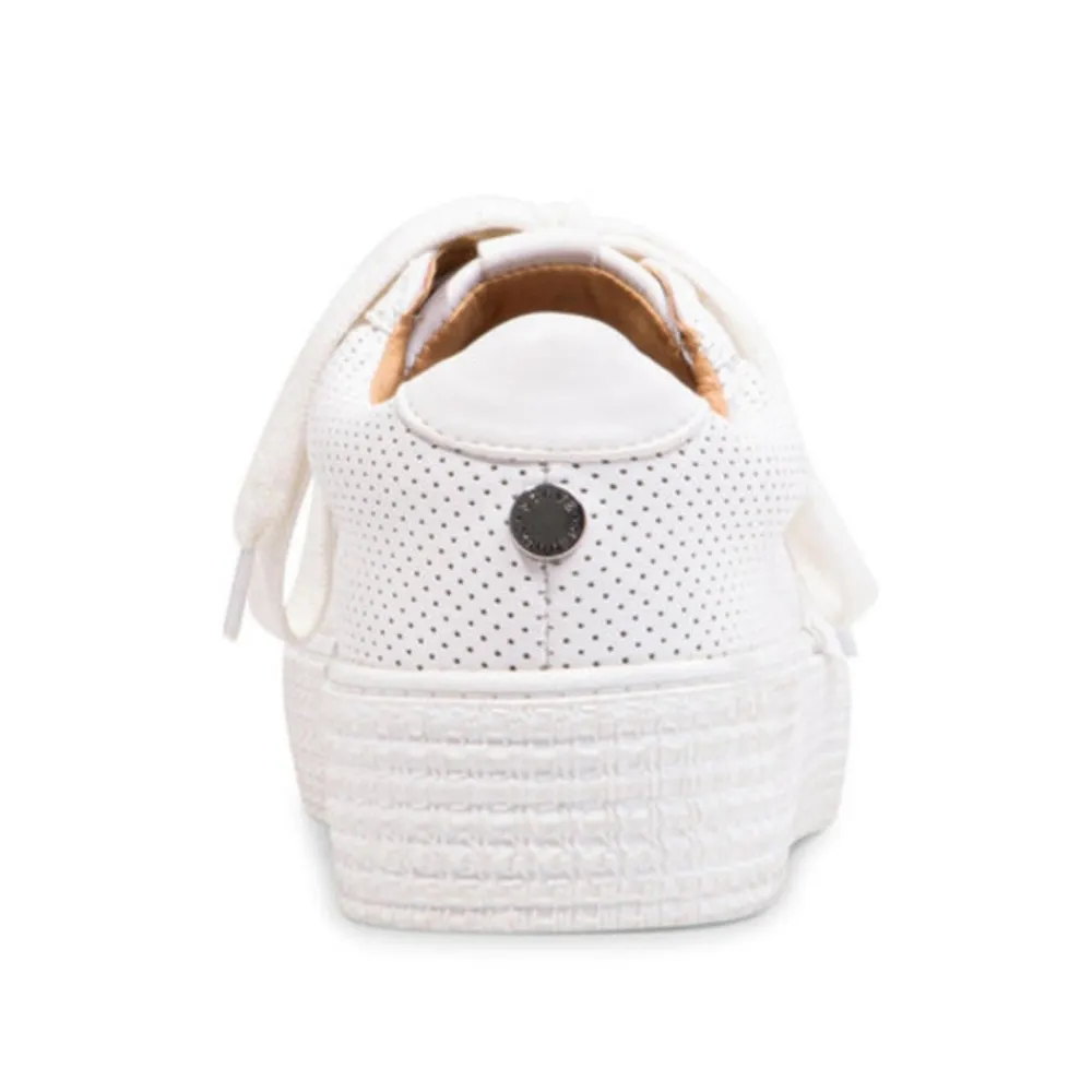 Steve Madden Toliver Sneaker, White, Size 7.5, EUC - Image 3