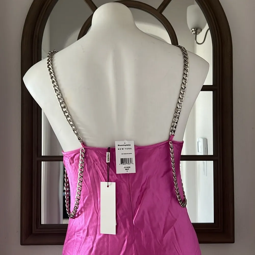 L’Agence Majesty Chain Trim Gown in Pink, Size 2 New w/Tag - Image 14
