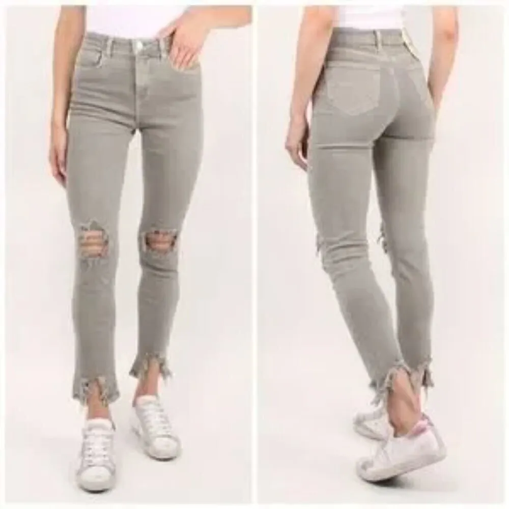 L 'AGENCE High Waist Distressed Skinny Jeans Size 25 - Image 2