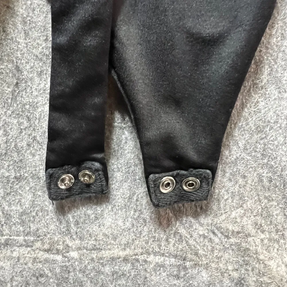 Crave Fame Bodysuit Square Neck Long Sleeve Snap Crotch Black Size L‎ - Image 7