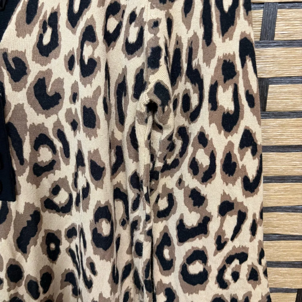 Joseph‎ A Leopard Print Sweater Top Size Small - Image 4