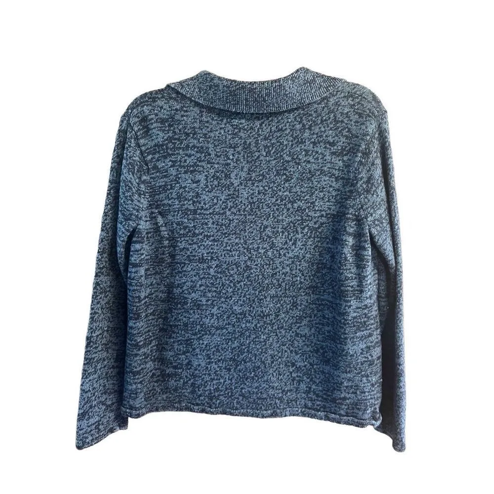 Tiara International Christmas Zipper Cardigan Sz M - Image 2