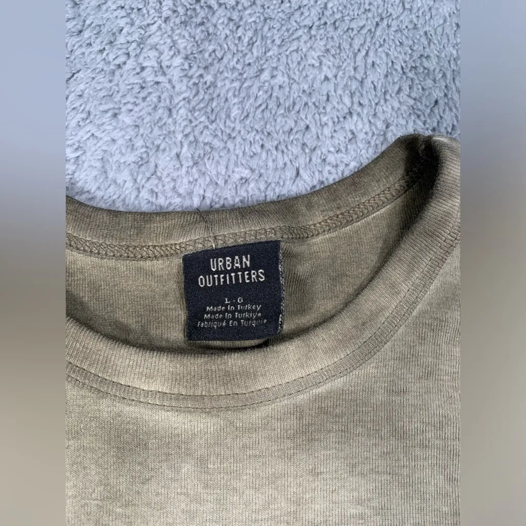 Urban outfitters cropped shrunken baby tee cowboys club Austin Texas large - Image 5