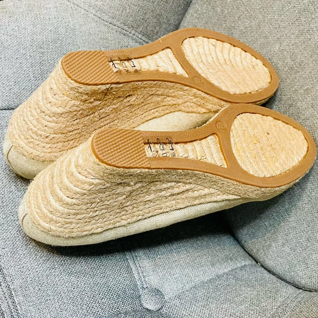 J.Crew Metallic Canvas Espadrille Woven Wedge Sandals - Metallic Gold - Image 6