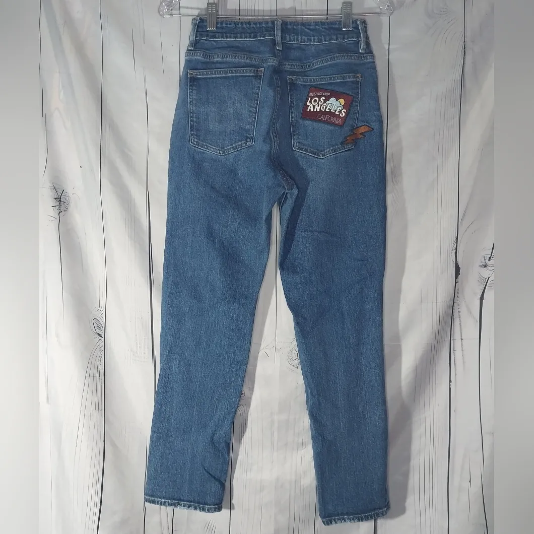 PacSun Retro Jeans With Cactus And Los Angeles Patches Y2K - Image 2
