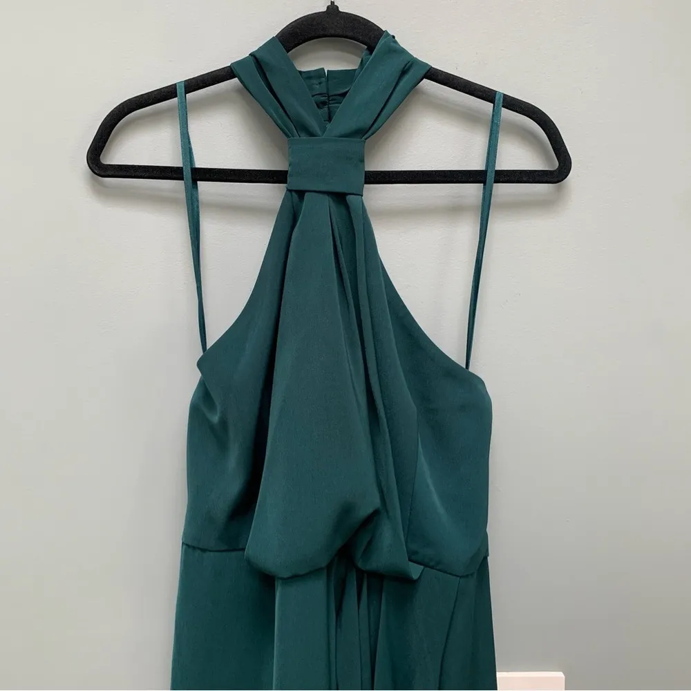 Shona Joy Core Knot Cocktail Dress in Seaweed Green 10 - Image 5