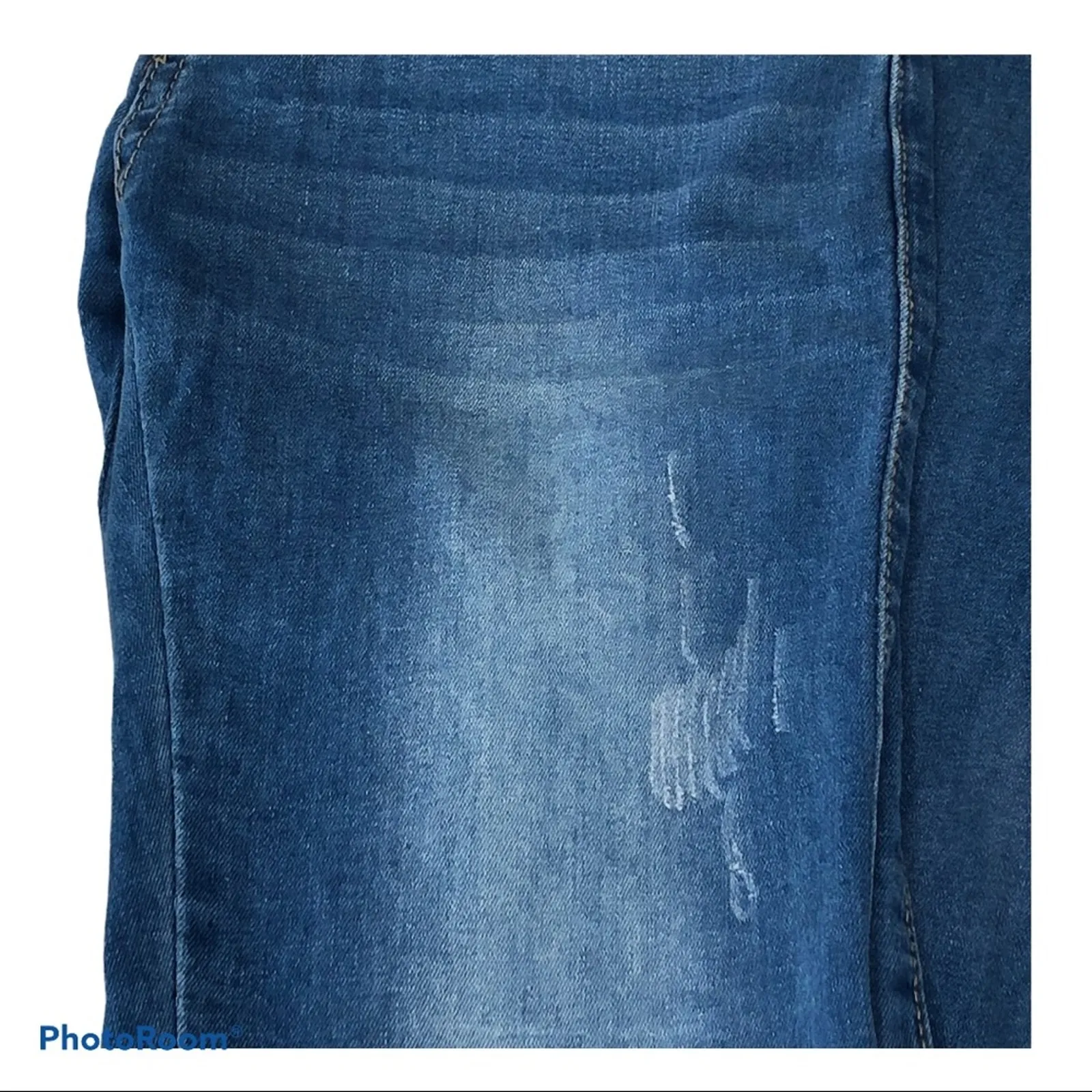 I/A Jeans Icon Apparel Light Wash Distressed Raw Hem Skinny Size 1 Blue - Image 6