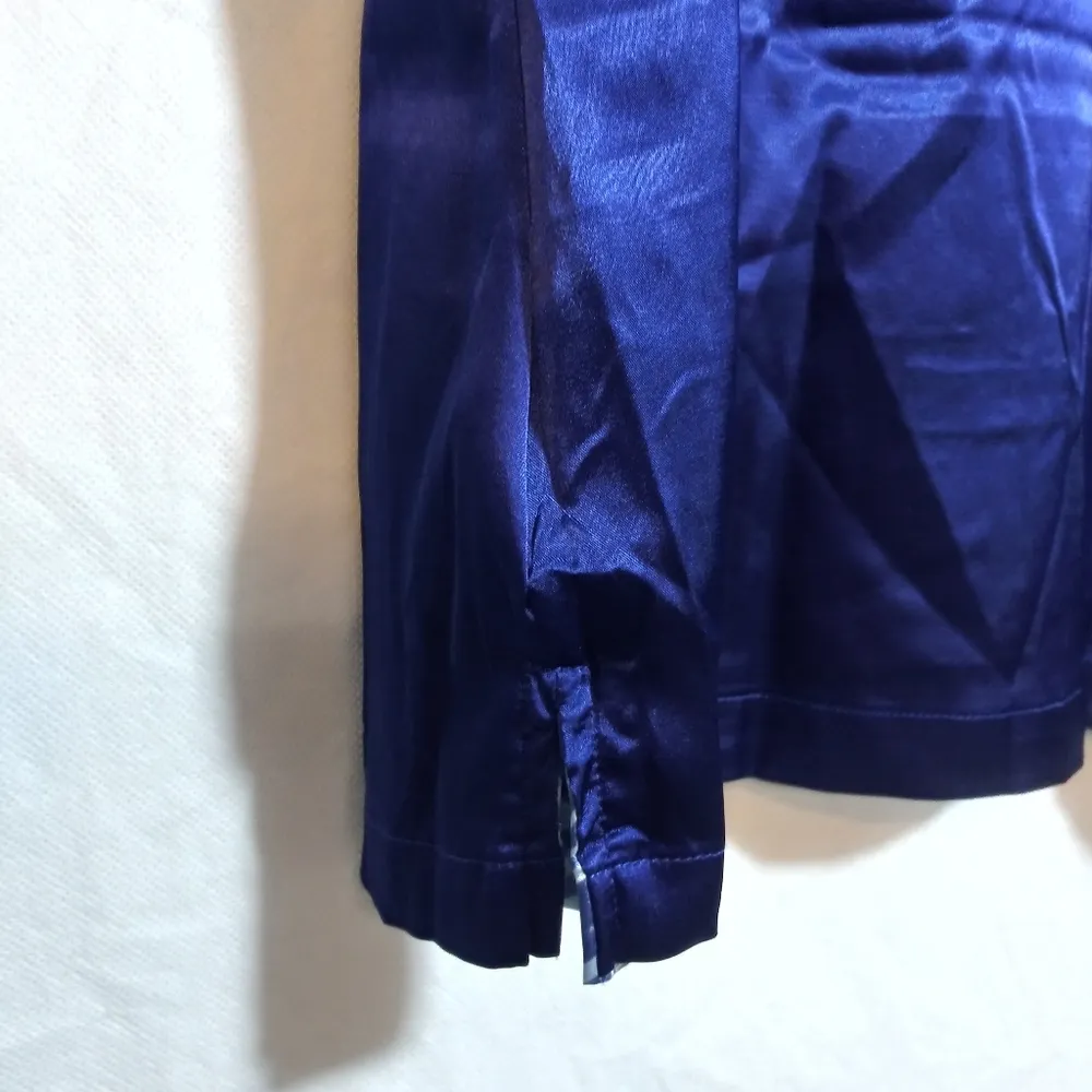 Serra Women's Blue V-Neck Reversible Geometric Retro Tank Top Size S - Image 7