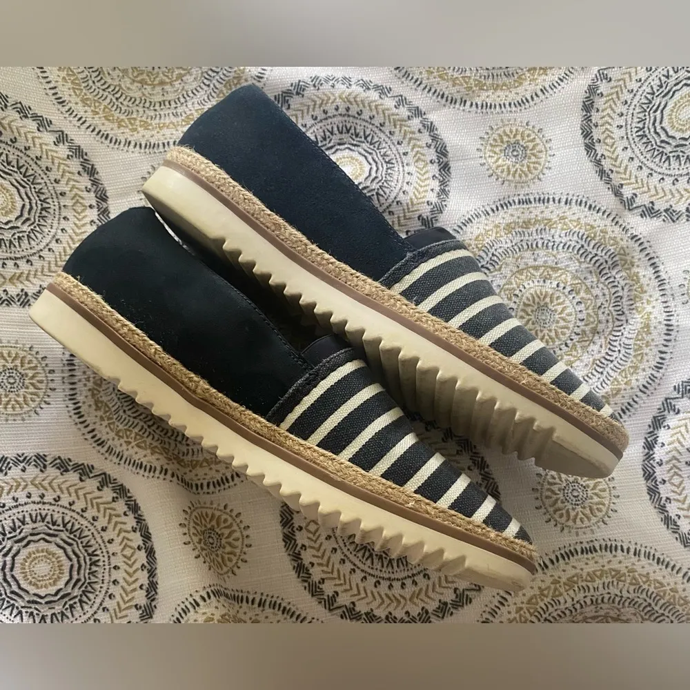 Clarks Collection Serena Paige Slip On Espadrille Suede Nautical Shoes Sz 9 - Image 10