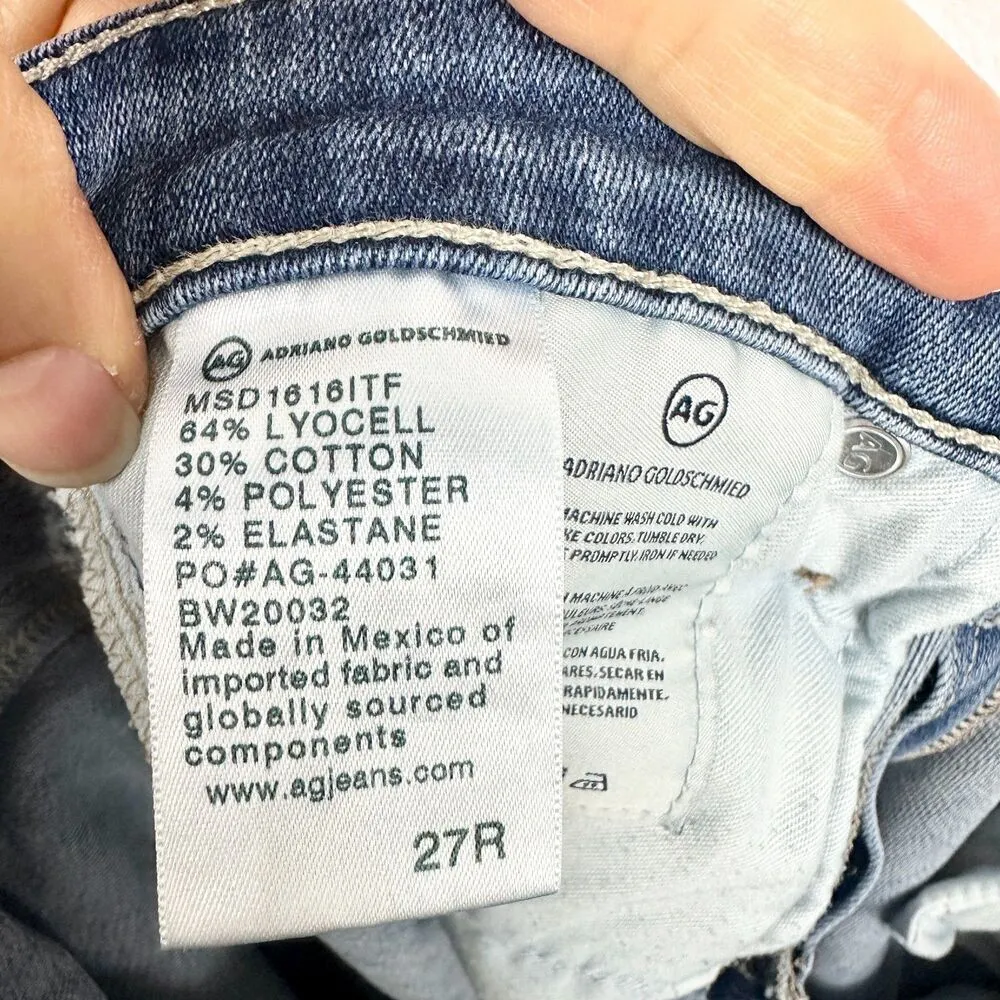 Adriano Goldschmied Harper Essential Straight Jeans Size 27 Medium Wash - Image 6