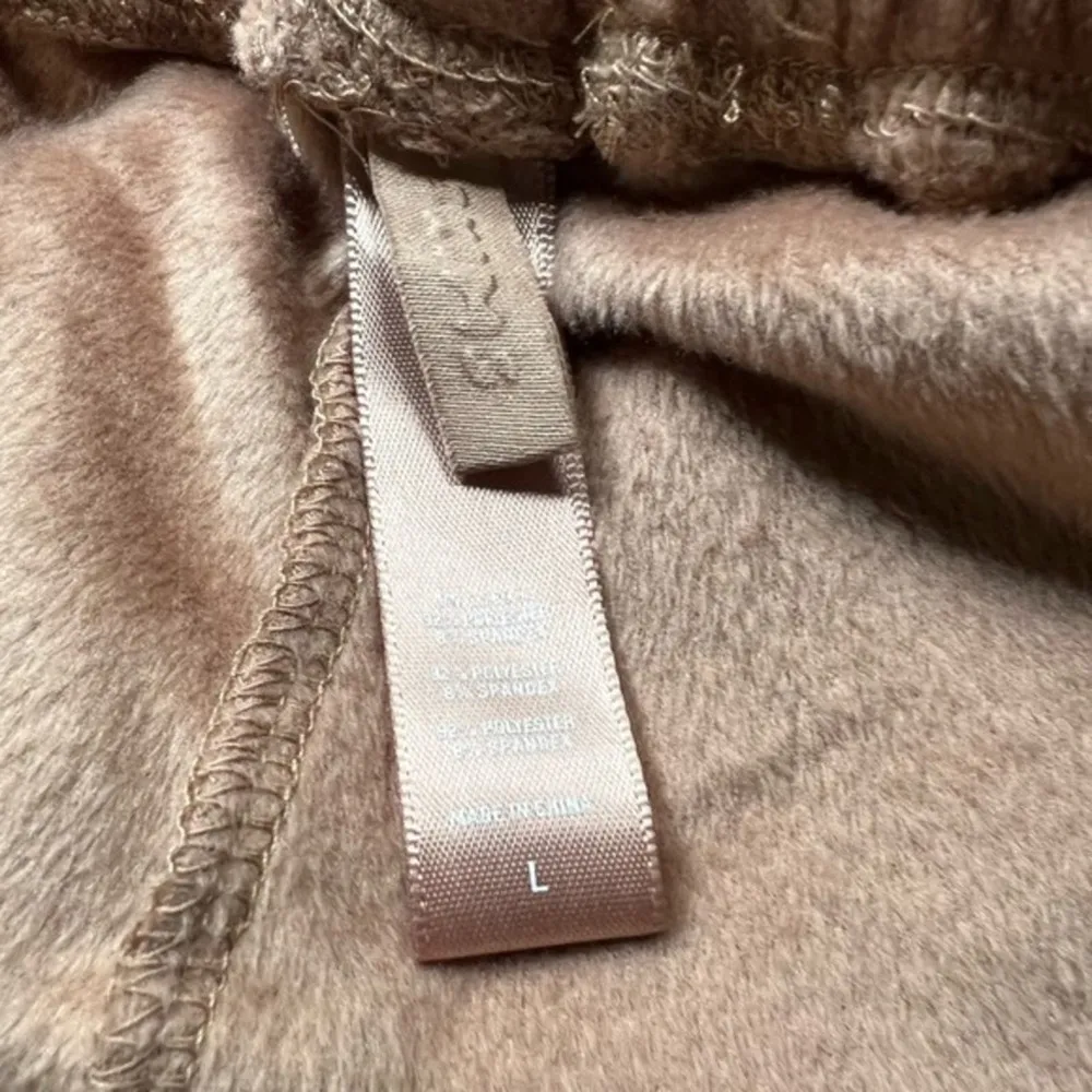 Skims Velour Velvet Brown Wide Leg Lounge Pants Size Large NWOT - Image 7