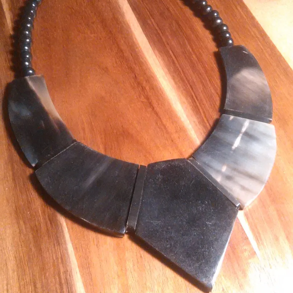 Handcrafted Genuine Buffalo Horn Necklace - Image 2