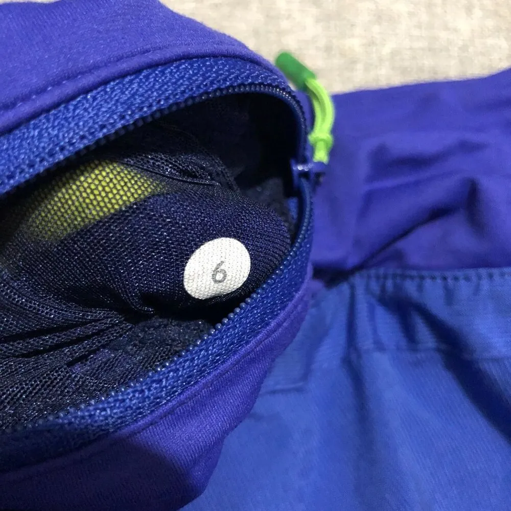 Lululemon Womens 2 in 1 Layered Shorts Blue Purple Black 6 - Image 4