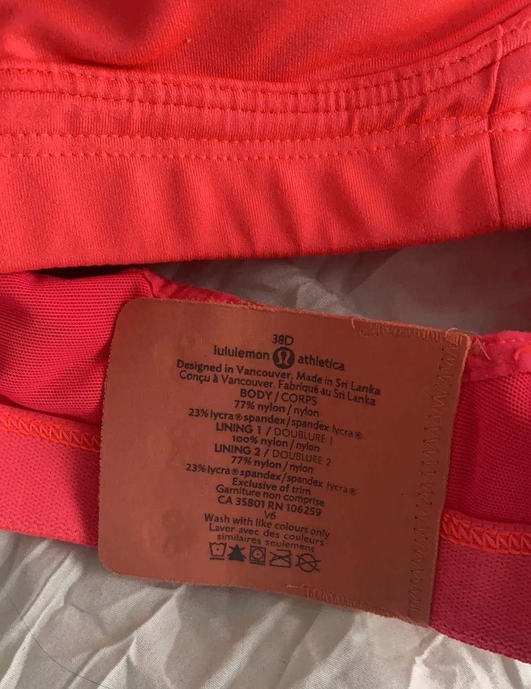 Lululemon Ta Ta Tamer Bra 38D - Image 3