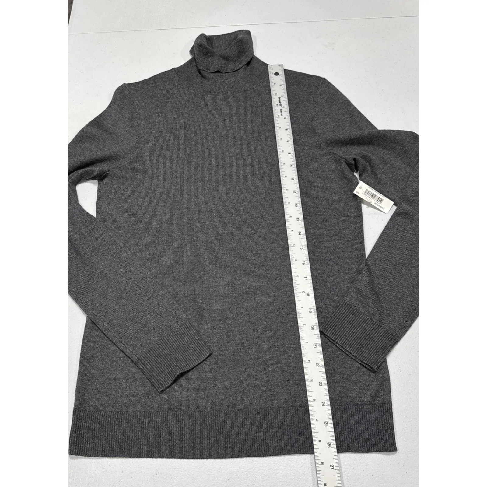 Amazon Essentials Women's Turtleneck Sweater Slim Fit Long Sleeve Small Charcoal - Image 7