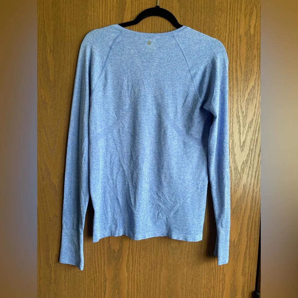 Calia By Carrie Seamless Long Sleeve Tee Blue Size M - Image 3