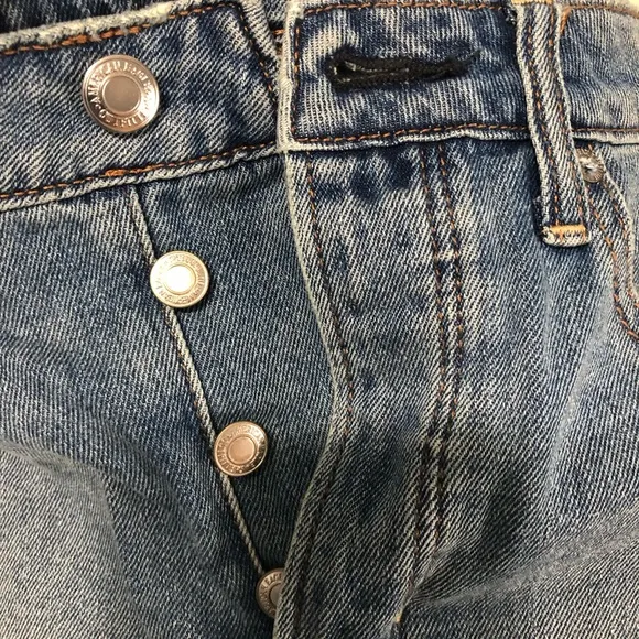 American Eagle high rise festival mini skirt two tone‎ frayed hem NWT size 8 - Image 5