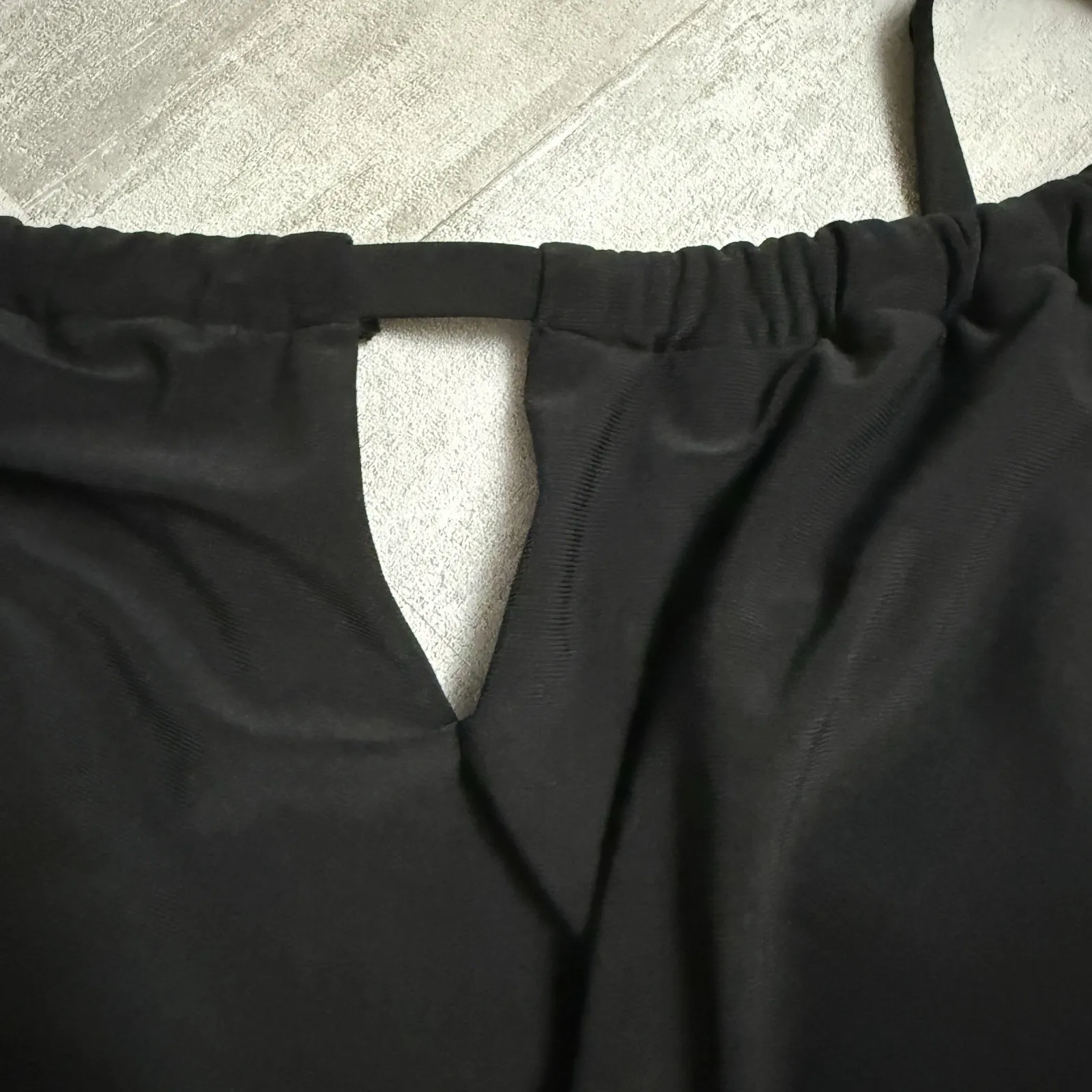 Aqua Green Women's High Neck Swim Romper‎ w/ Pockets Swimsuit Black, Size Large - Image 3